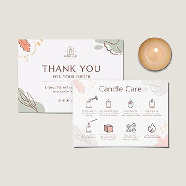 Candle Care Cards 1