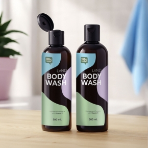 Body wash label printing