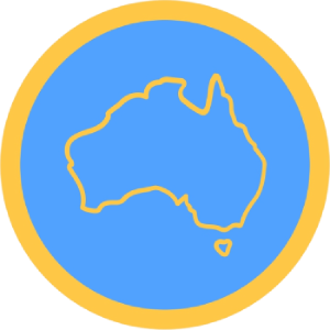 australia map icon