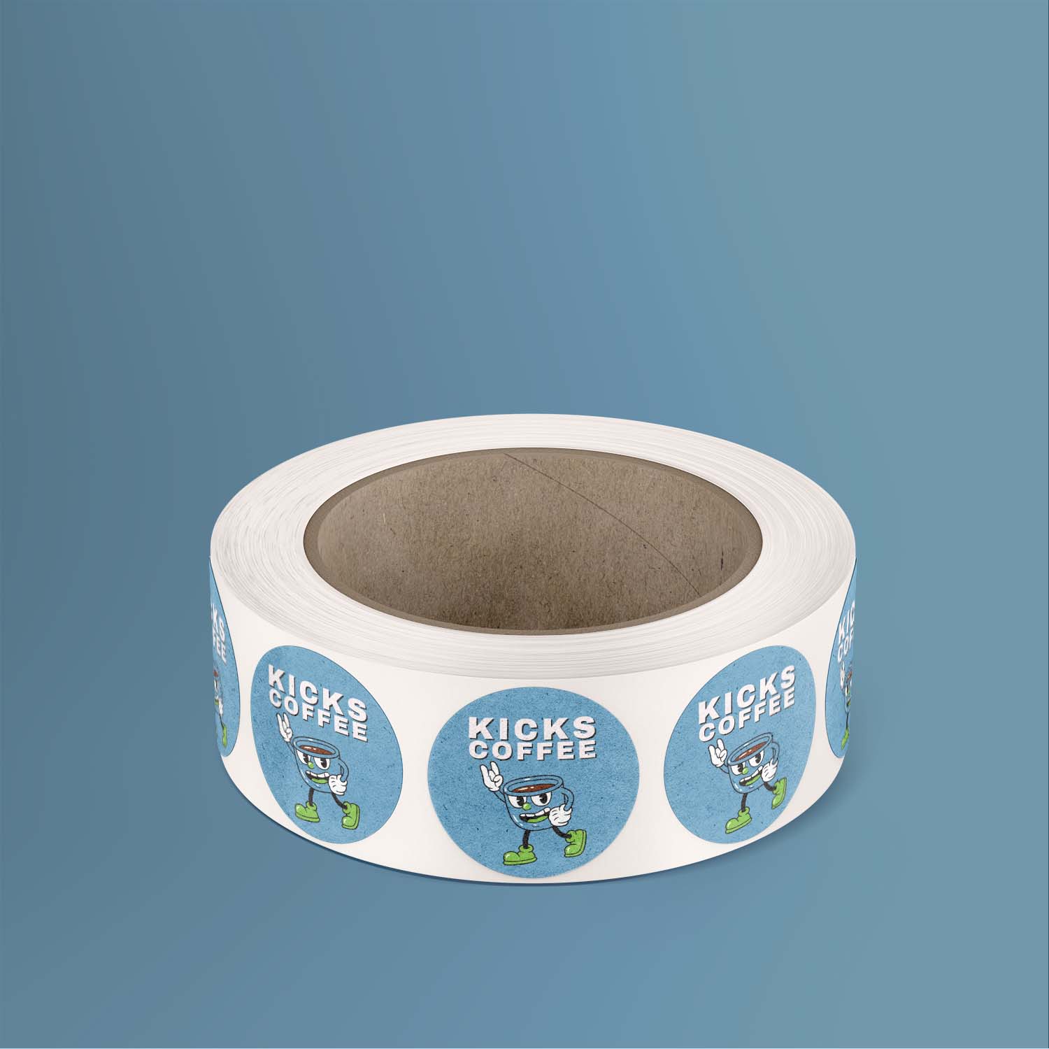 Paper Labels Coffee on Roll