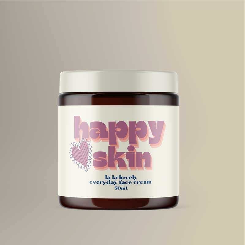 Polypropylene Synthetic Labels Square Face Cream Jar