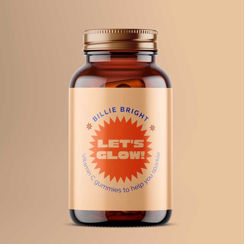 Polypropylene Synthetic Labels Square Vitamins Jar