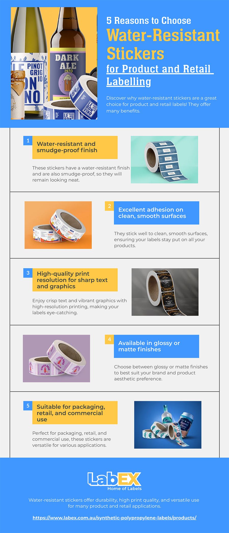 5 Reasons to Choose Water-Resistant Stickers for Product and Retail Labelling