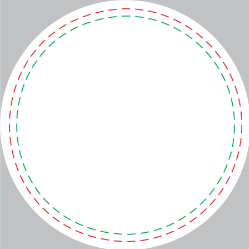 Green Tea Circle Label