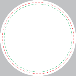 Green Tea Circle Label