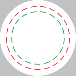 Organic Green Tea Circle Label