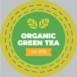 Organic Green Tea Circle Label