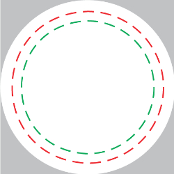 Organic Green Tea Circle Label