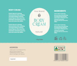 Natural Body Cream Blue