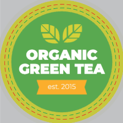 Organic Green Tea Circle Label
