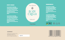 Natural Body Cream Blue