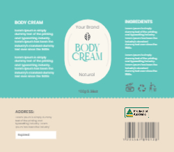 Natural Body Cream Blue
