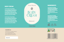 Natural Body Cream Blue