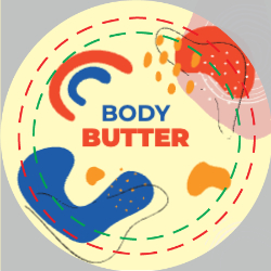 Body Butter Circle Label