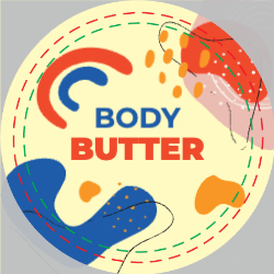 Body Butter Circle Label