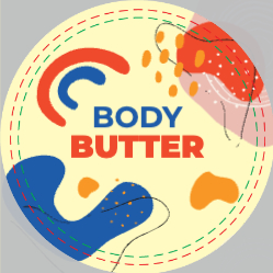 Body Butter Circle Label