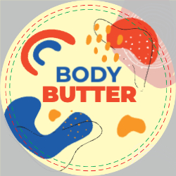 Body Butter Circle Label