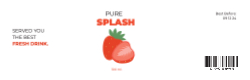Pure Splash Rectangle Label