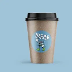 Paper Label on Coffee Cup 
