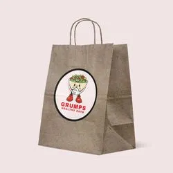 Paper Label Takeaway on Bag