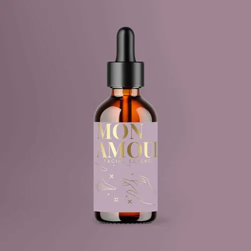 Synthetic-Silver-Labels-Square-Face-Serum-Bottle