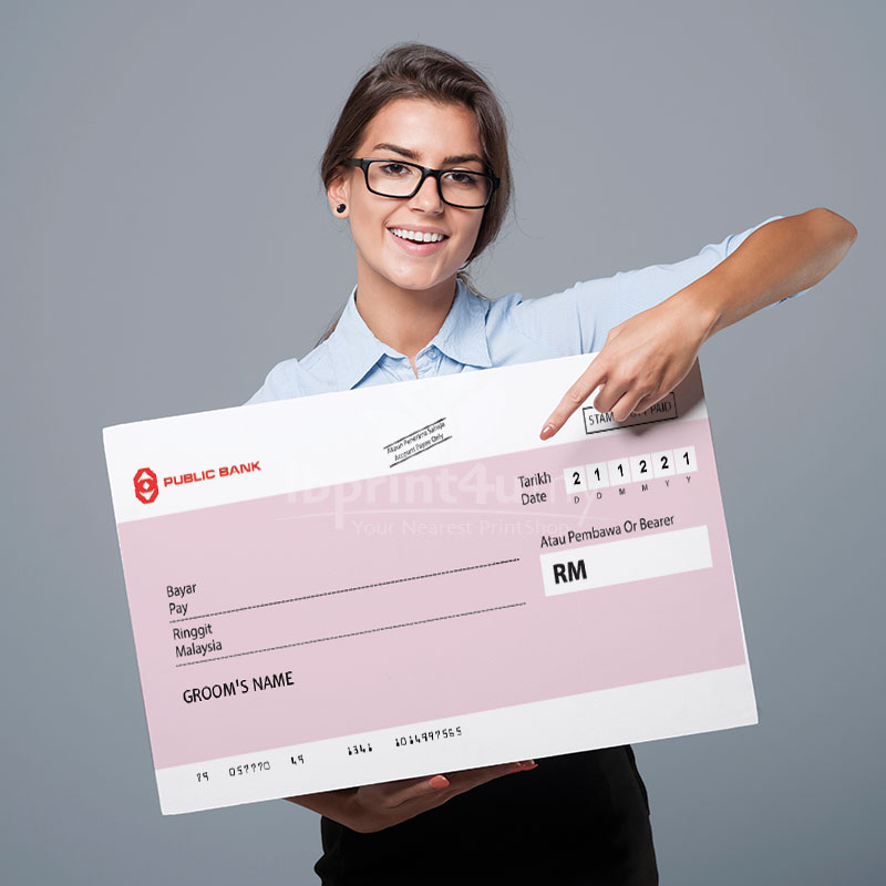 Mock Up Cheque