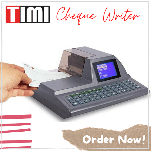 Timi Cheque Writer Machine