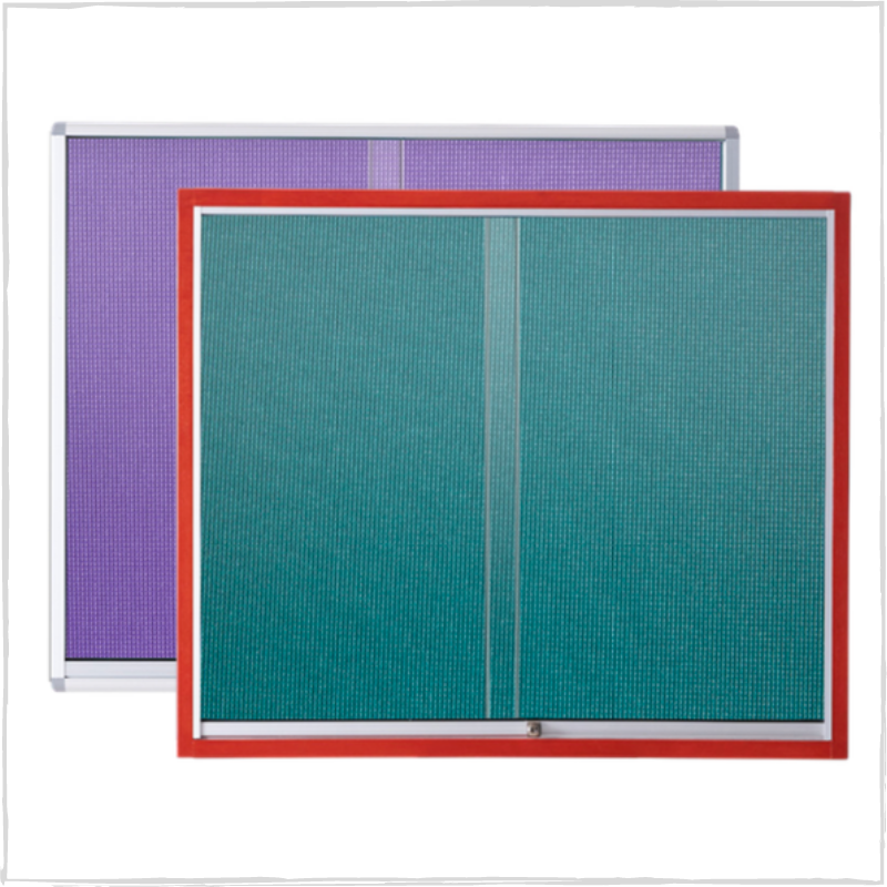 Notice Board - Sliding Glass Aluminium Cabinet