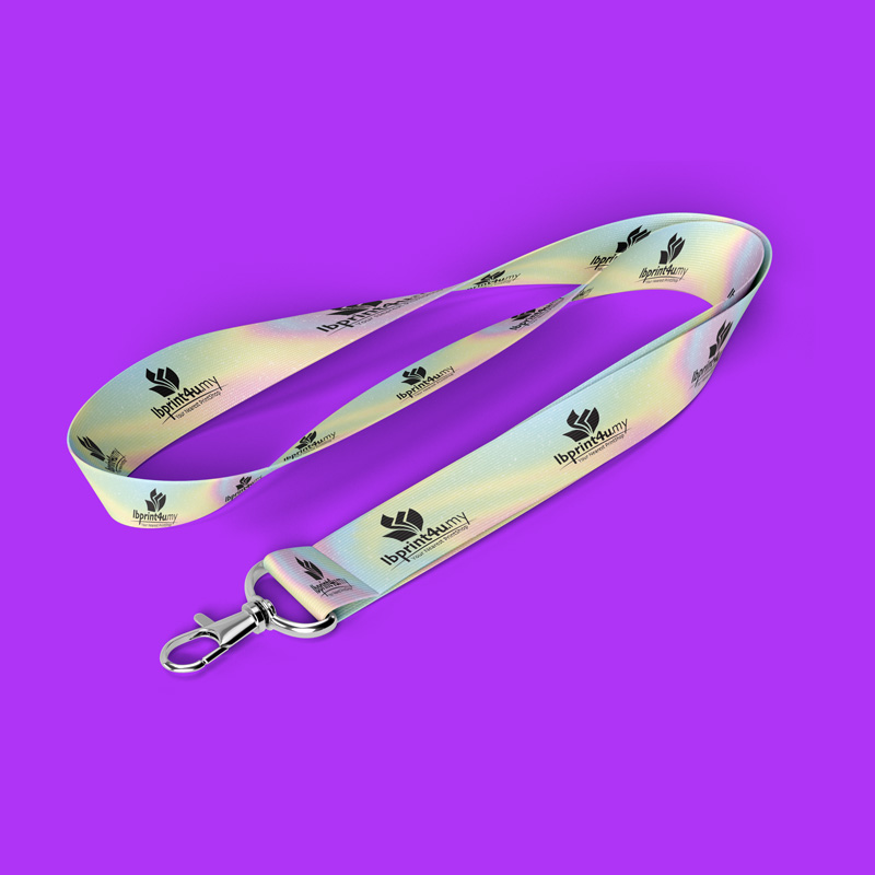 PVC Rainbow Hologram Lanyard