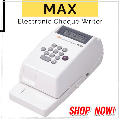 MAX Electronic Cheque Writer Machine