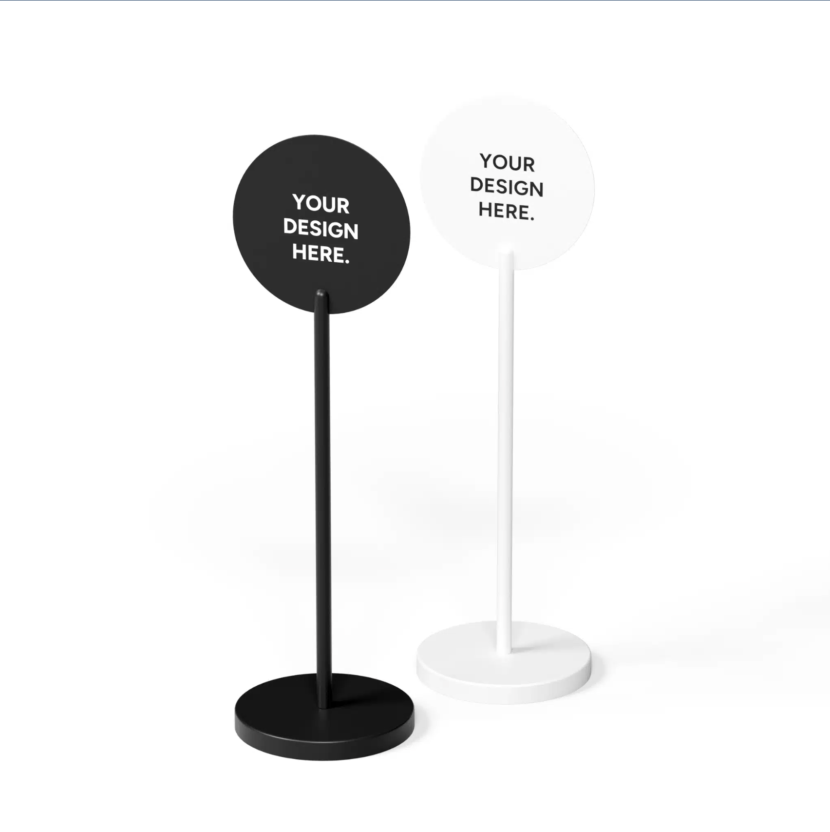 Cafe Sign Round Lollipop