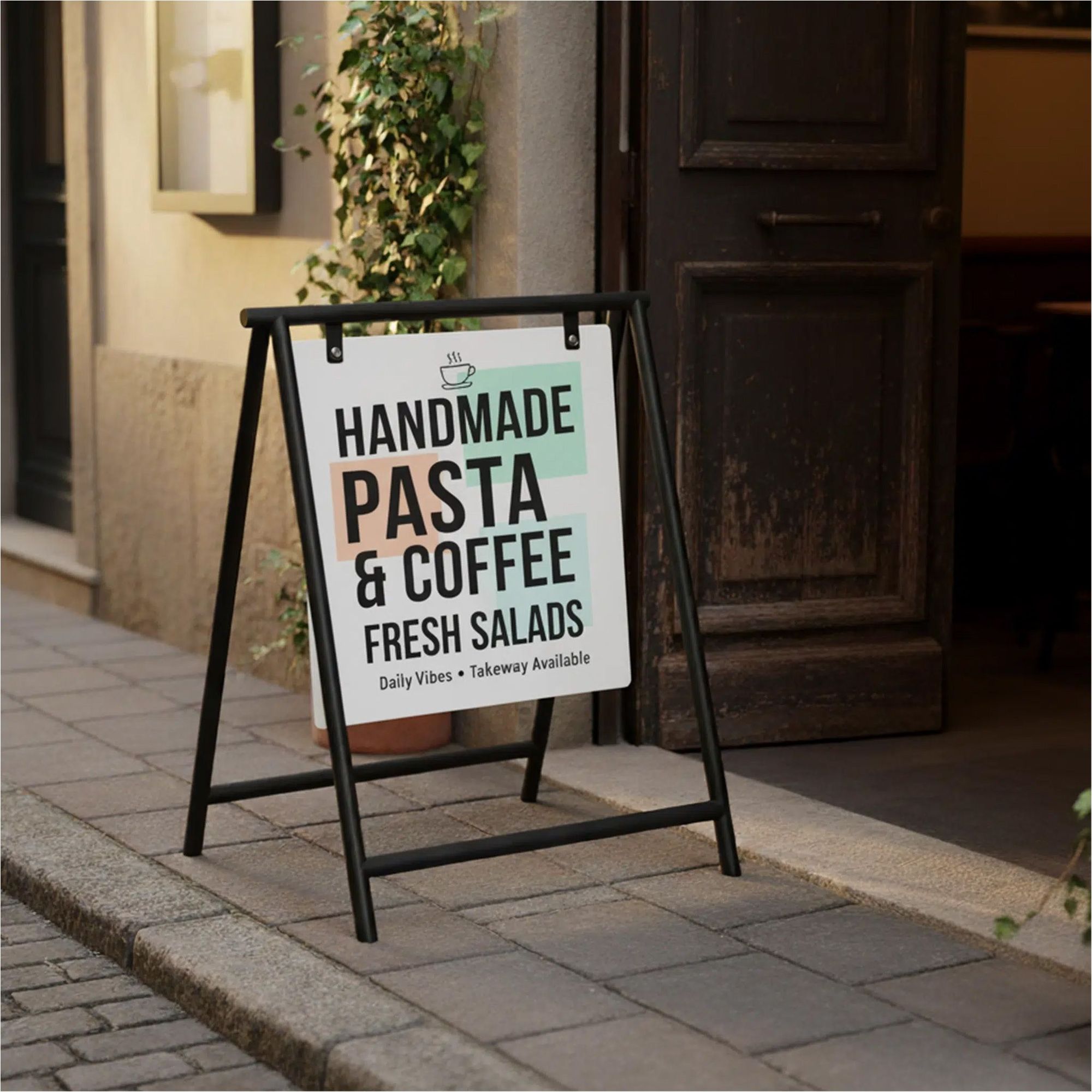 Cafe Swinger A-Frame Sign 8