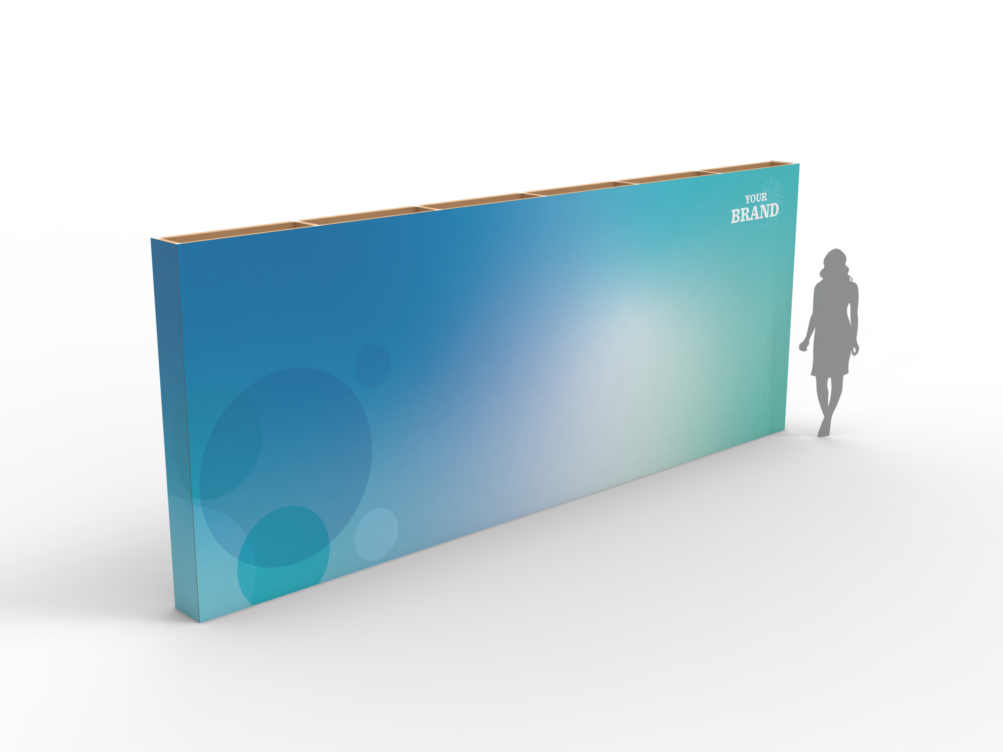 6m Media Wall with Person