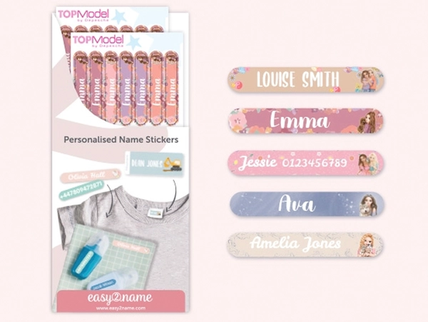 Topmodel Mini Name label