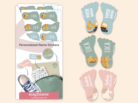 Themed Shoe Labels