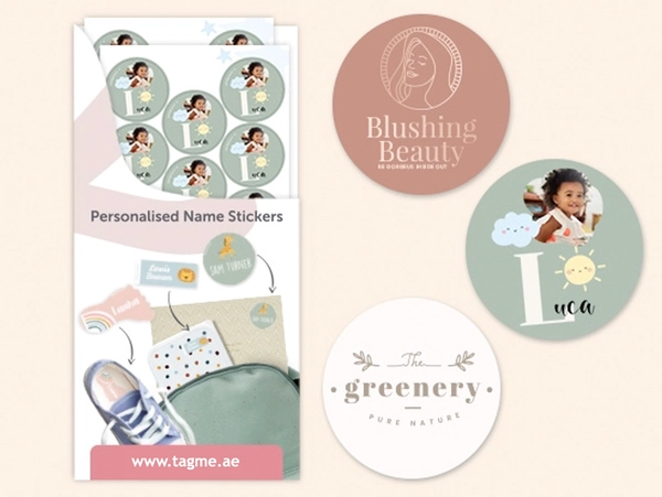 "Design Your Own" stickers - Round