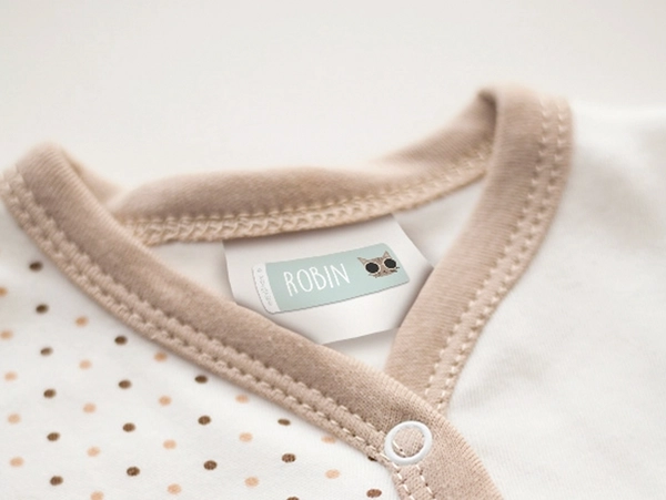 Stick On Name Labels (For Clothes) - One Colour 2