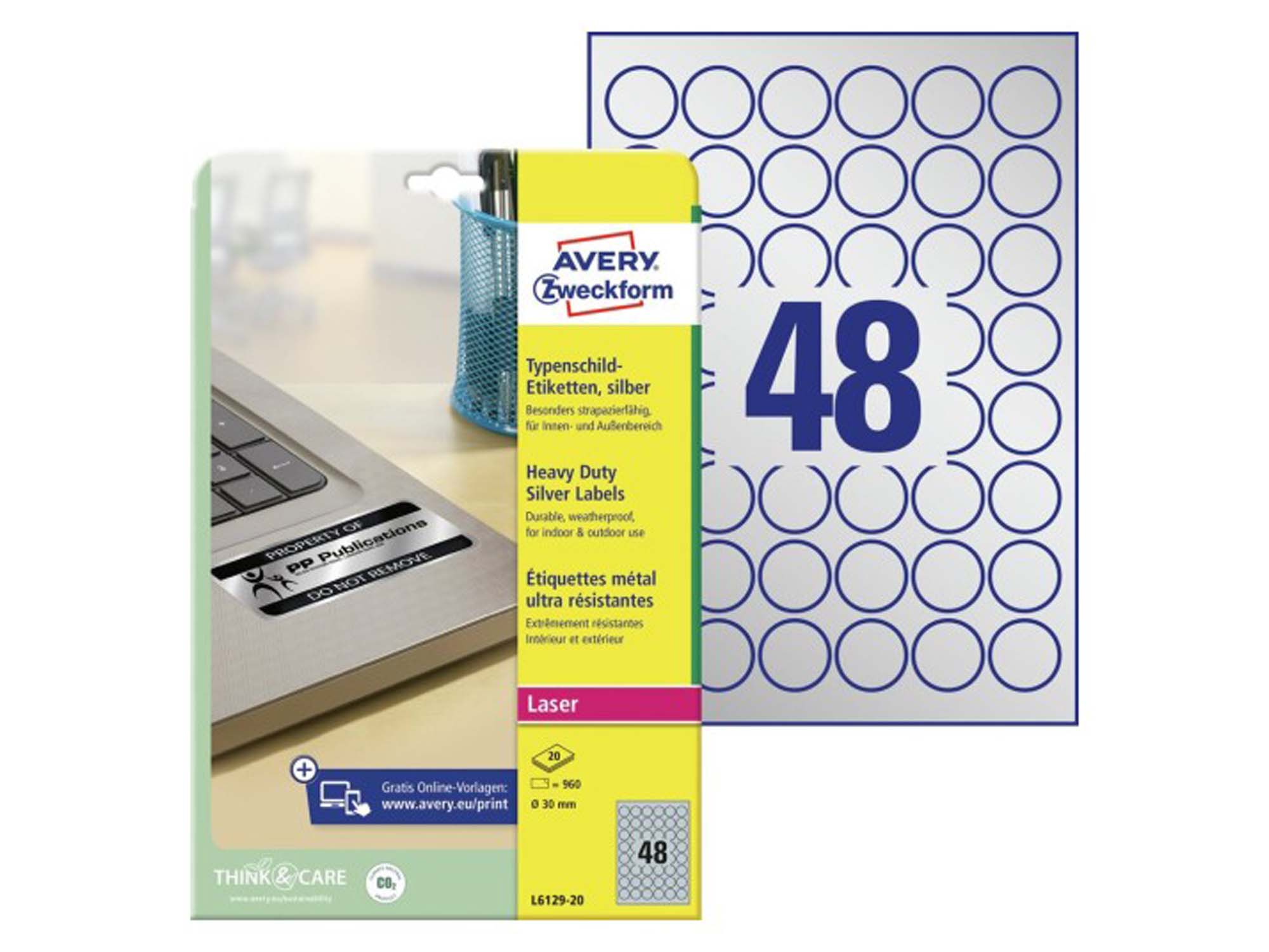 Heavy Duty Labels (L6129-20)