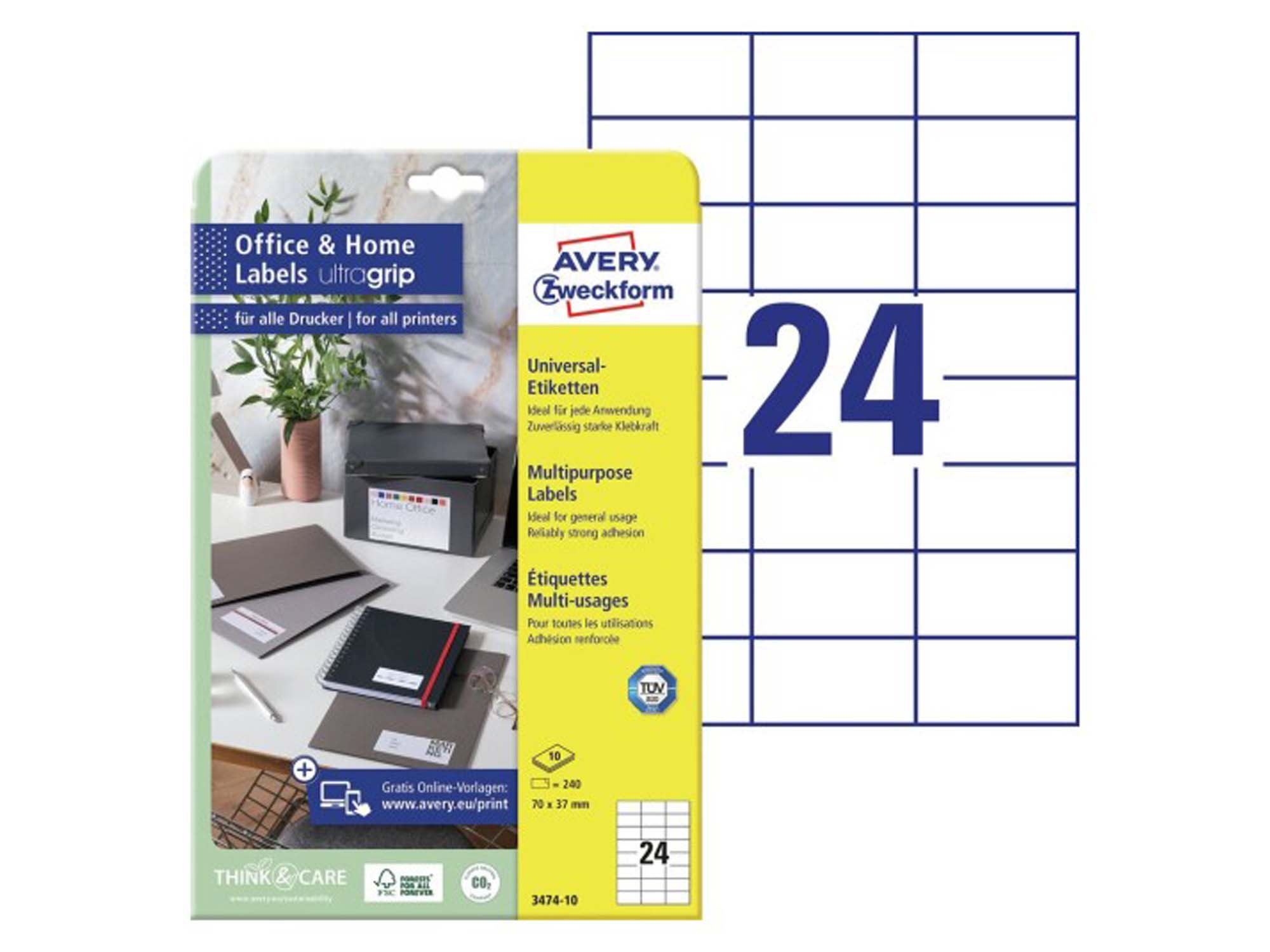 Multipurpose General-use Labels (3474)