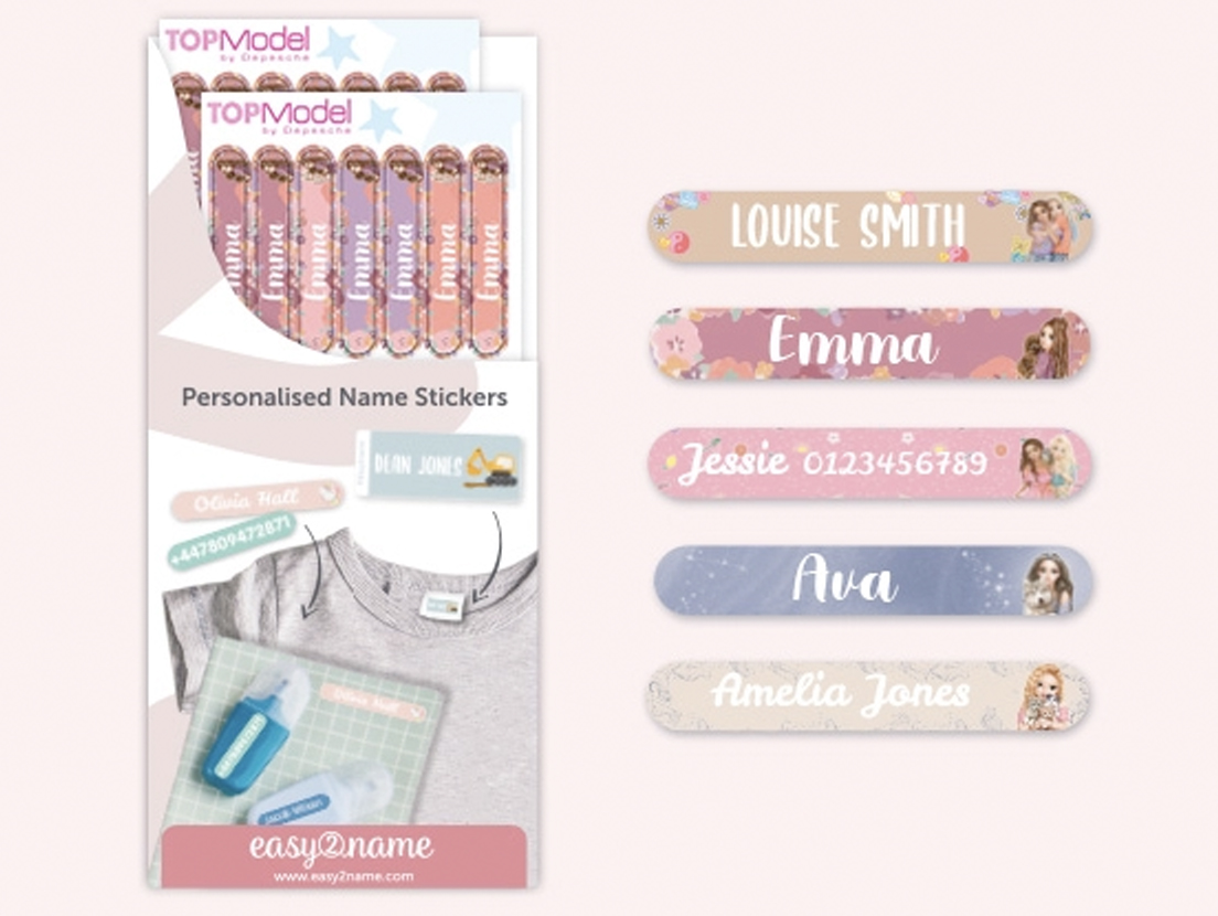 Small Name Labels  – multicolour