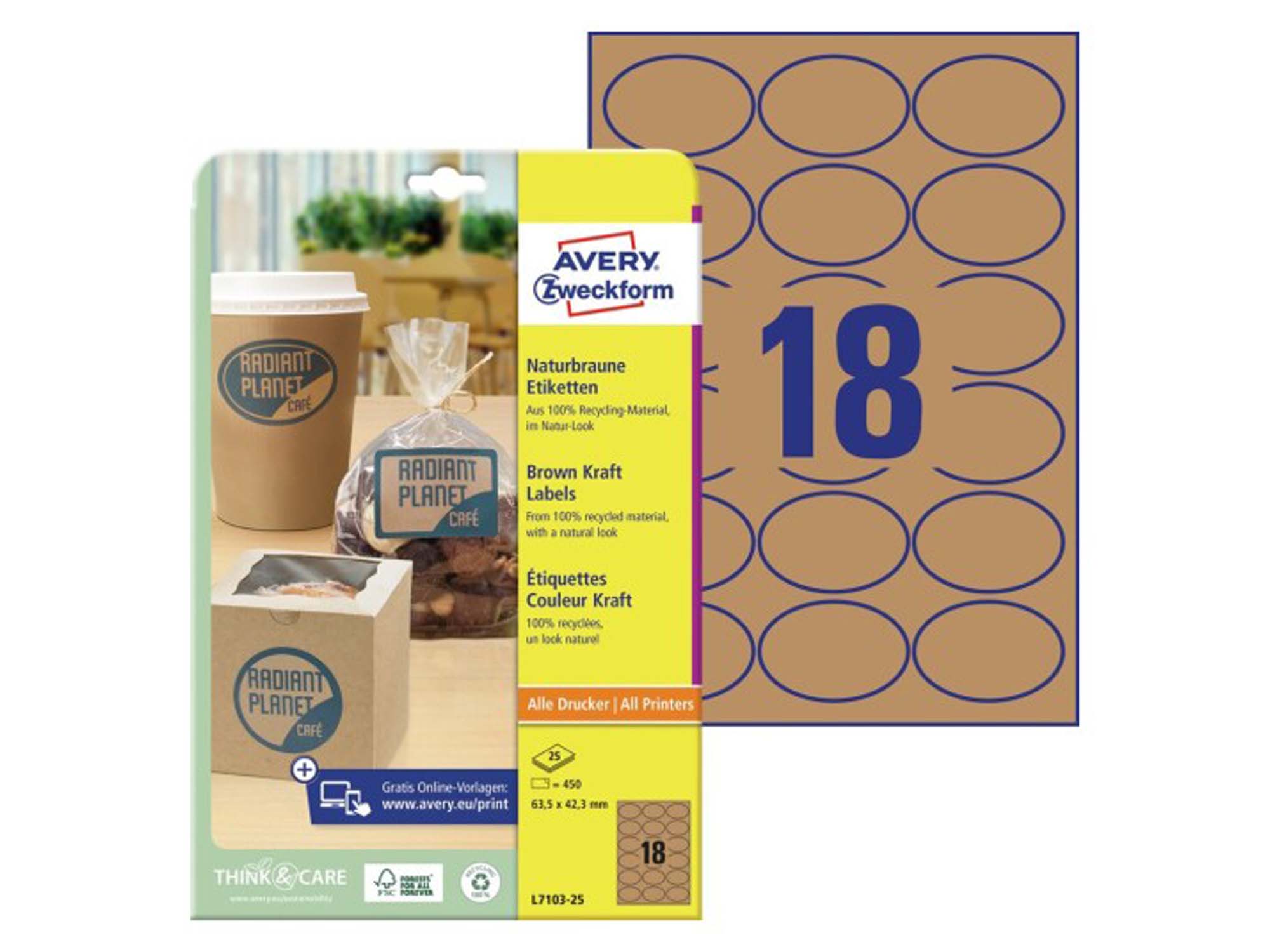 Brown Kraft Labels (L7103)