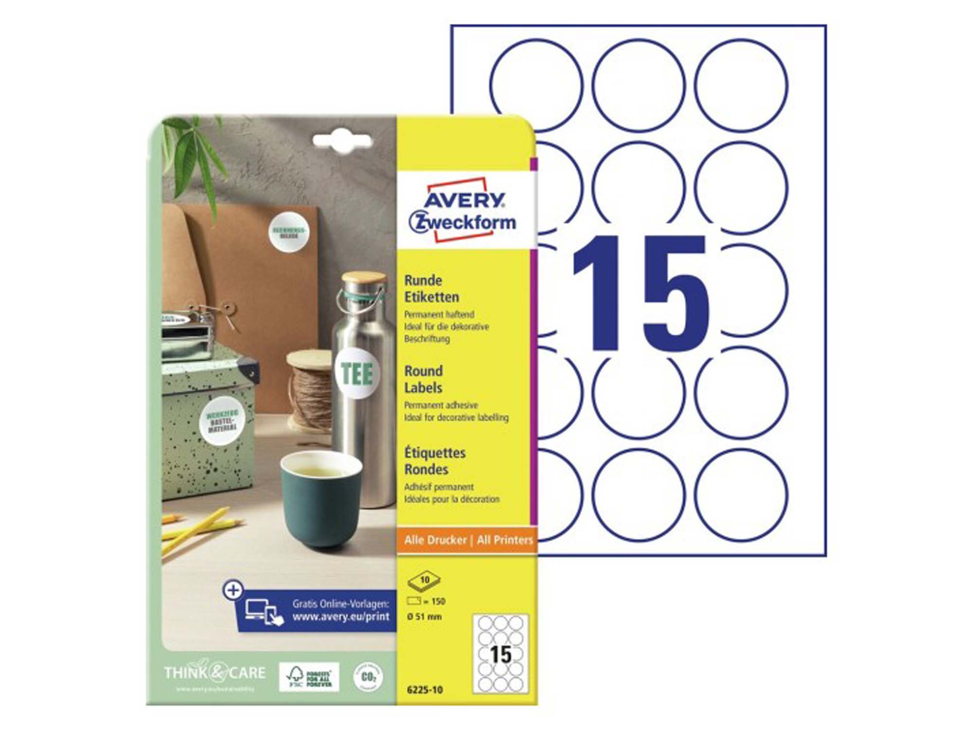 تسميات مستديرة (6225-10)