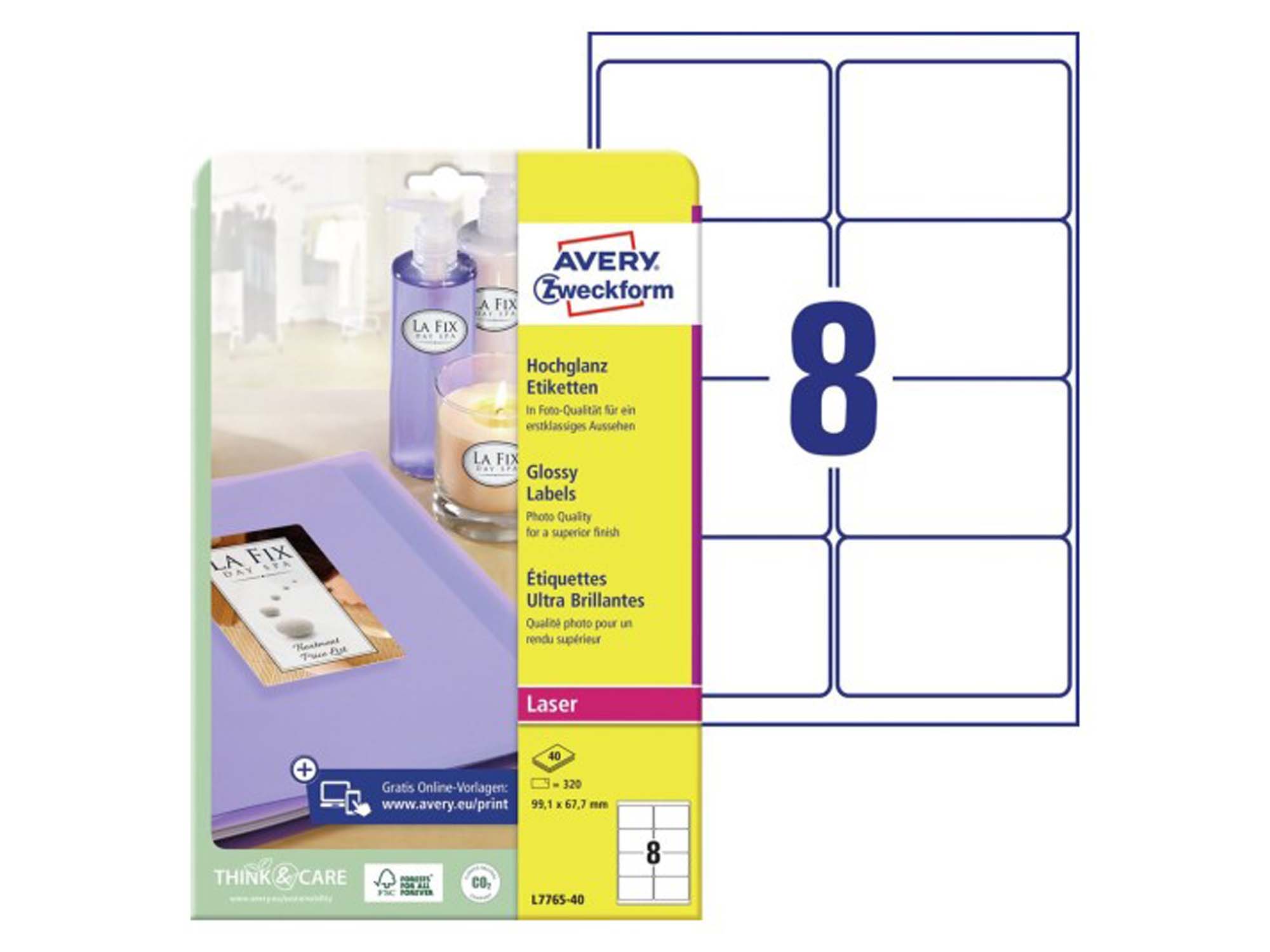 Glossy labels (L7765-40)