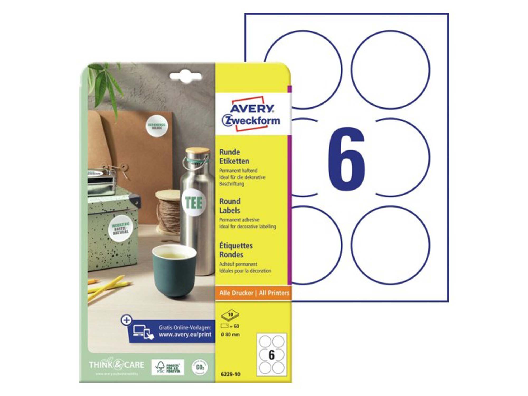 تسميات مستديرة (6229-10)