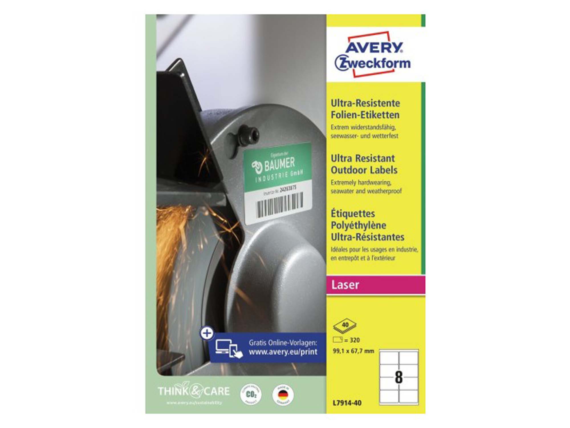 Ultra Resistant Outdoor Labels (L7914-10)