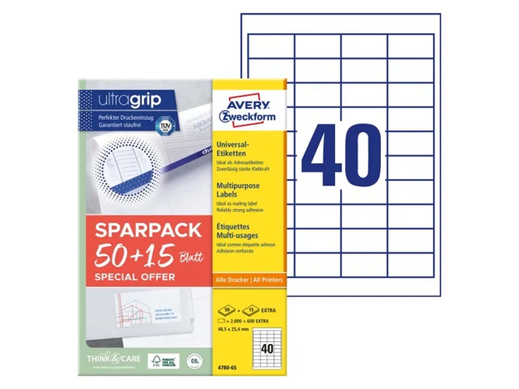 Multipurpose General-use Labels (4780-65)