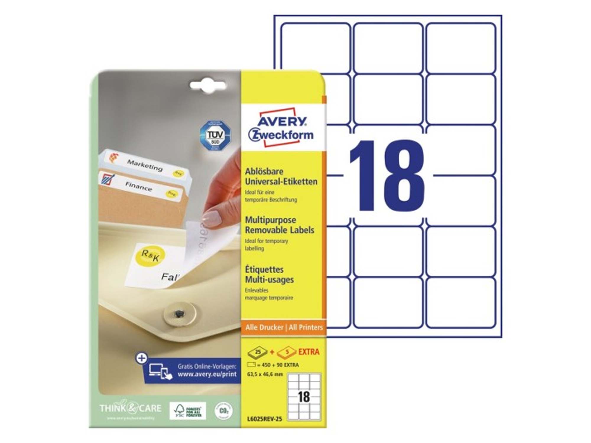 Multi Purpose Labels (L6025REV-25)