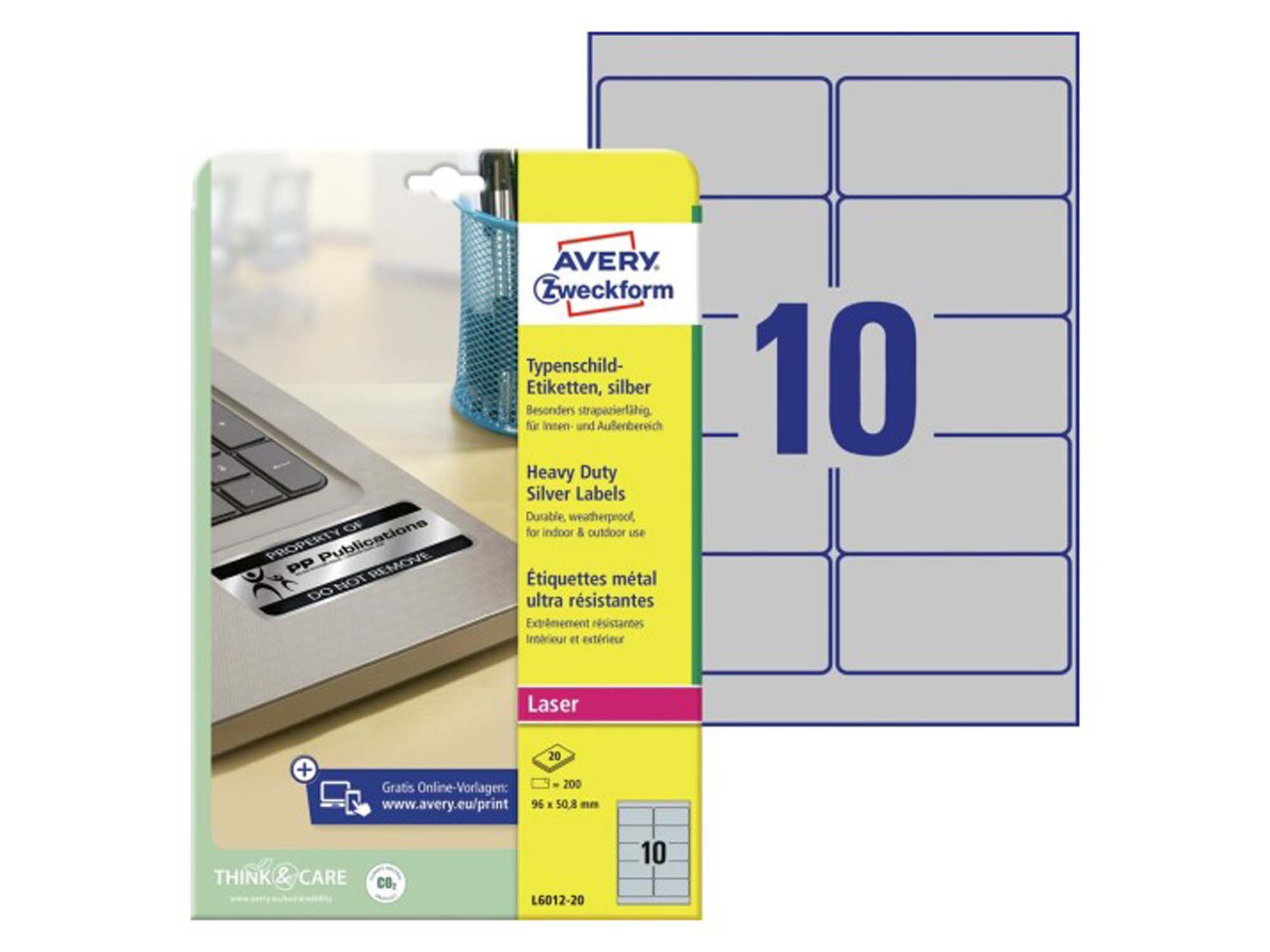 Heavy Duty Labels (L6012-20)