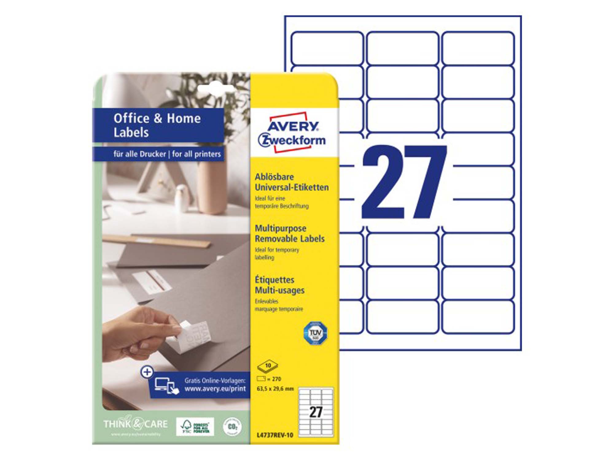 Multipurpose Removable Labels (L4737REV-10)