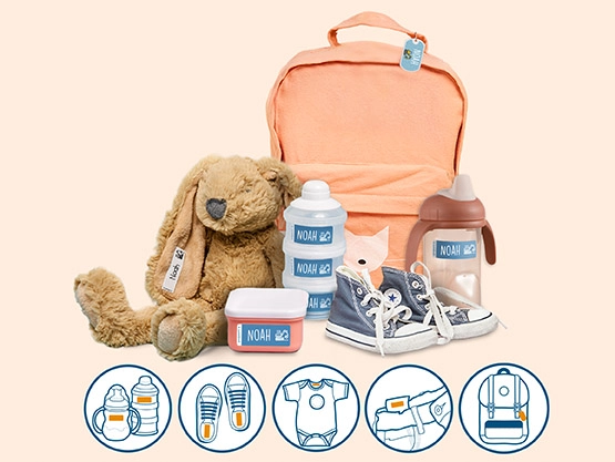 Small Name Labels  – multicolour